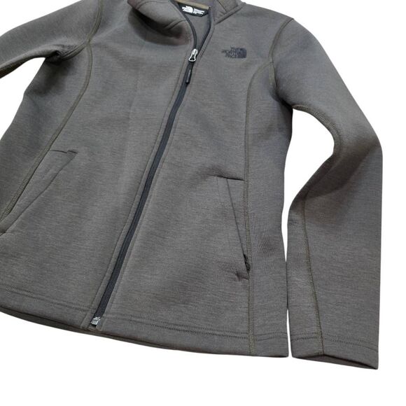 The North Face Skyline Full Zip Jacket Women's Medium Forest Green Long Sleeve - Picture 2 of 8